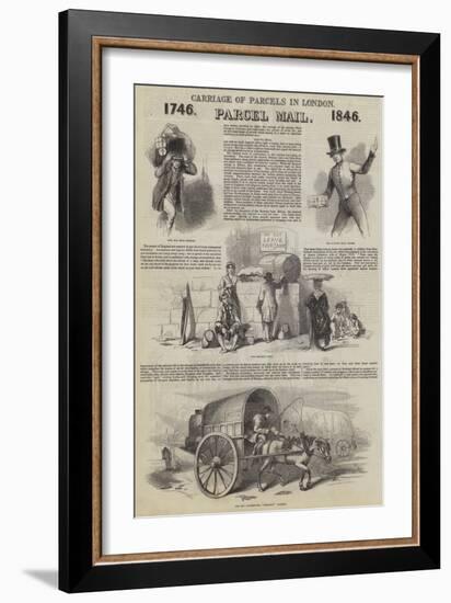 Carriage of Parcels in London-null-Framed Giclee Print