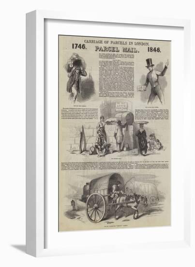 Carriage of Parcels in London-null-Framed Giclee Print