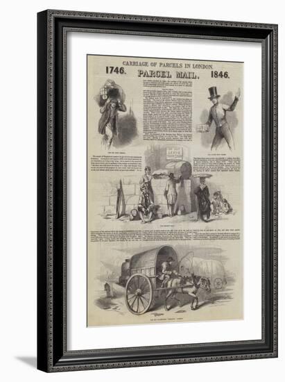 Carriage of Parcels in London-null-Framed Giclee Print