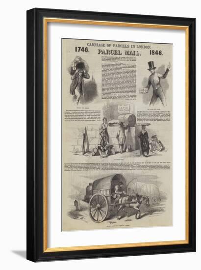 Carriage of Parcels in London-null-Framed Giclee Print