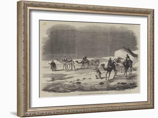 Carriage of the Indian Mail on the Desert of Suez-null-Framed Giclee Print