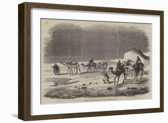 Carriage of the Indian Mail on the Desert of Suez-null-Framed Giclee Print