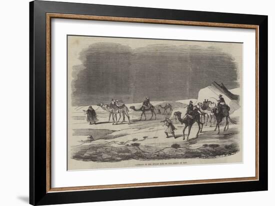 Carriage of the Indian Mail on the Desert of Suez-null-Framed Giclee Print