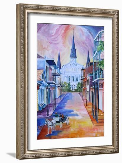 Carriage on Orleans Street-Diane Millsap-Framed Art Print