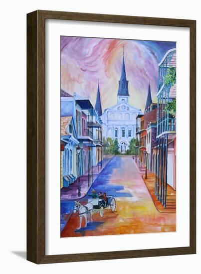 Carriage on Orleans Street-Diane Millsap-Framed Art Print