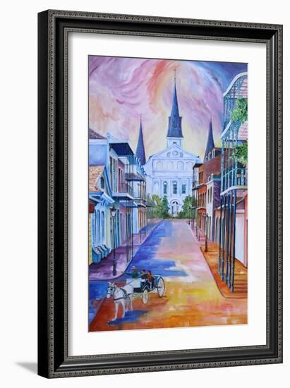 Carriage on Orleans Street-Diane Millsap-Framed Art Print