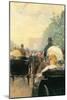 Carriage Parade-Childe Hassam-Mounted Art Print