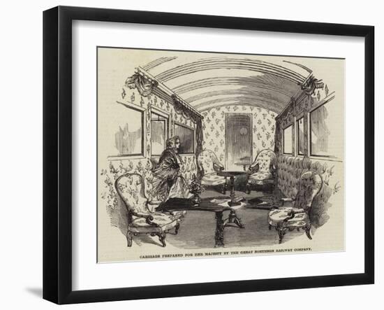 Carriage Prepared for Her Majesty by the Great Northern Railway Company-null-Framed Giclee Print