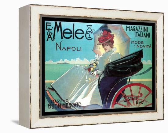 Carriage Ride by the Shore-Aleardo Villa-Framed Stretched Canvas