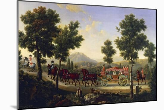 Carriage Ride of Duchess of Orleans-null-Mounted Giclee Print