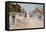 Carriages on the Champs Elysees-Georges Stein-Framed Premier Image Canvas