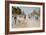 Carriages on the Champs Elysees-Georges Stein-Framed Giclee Print
