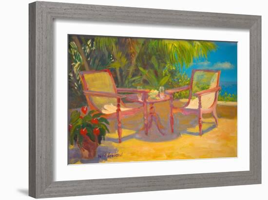 Carribean Terrace (Oil on Board)-William Ireland-Framed Giclee Print