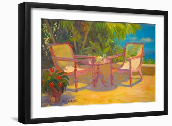 Carribean Terrace (Oil on Board)-William Ireland-Framed Giclee Print