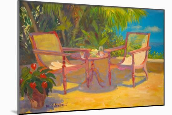 Carribean Terrace (Oil on Board)-William Ireland-Mounted Giclee Print