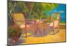 Carribean Terrace (Oil on Board)-William Ireland-Mounted Giclee Print