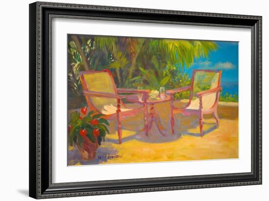 Carribean Terrace (Oil on Board)-William Ireland-Framed Giclee Print