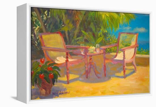 Carribean Terrace (Oil on Board)-William Ireland-Framed Premier Image Canvas