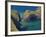 Carrick-A-Rede Rope Bridge to Carrick Island, Larrybane Bay, County Antrim, Ulster-Neale Clarke-Framed Photographic Print