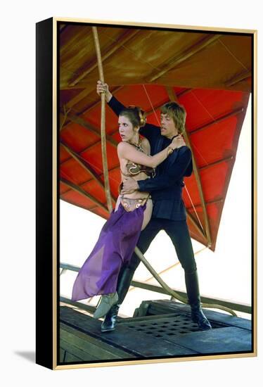 CARRIE FISHER; MARK HAMILL. "STAR WARS: EPISODE VI-RETURN OF THE JEDI" [1983], directed by RICHA...-null-Framed Premier Image Canvas