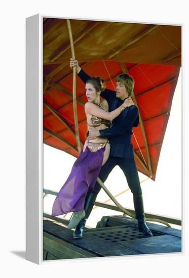 CARRIE FISHER; MARK HAMILL. "STAR WARS: EPISODE VI-RETURN OF THE JEDI" [1983], directed by RICHA...-null-Framed Premier Image Canvas