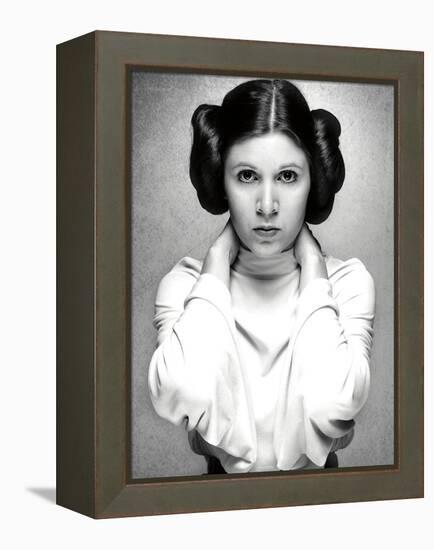 CARRIE FISHER. "Star Wars: Episode IV-A New Hope" [1977], directed by GEORGE LUCAS.-null-Framed Premier Image Canvas