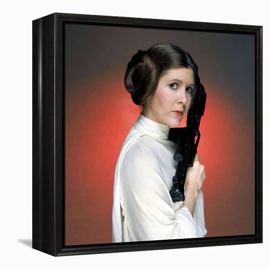 CARRIE FISHER. "Star Wars: Episode IV-A New Hope" [1977], directed by GEORGE LUCAS.-null-Framed Stretched Canvas