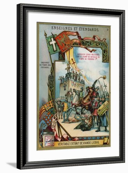 Carroccio on a Battlefield of the Time of Frederick I Barbarossa, 12th Century-null-Framed Giclee Print