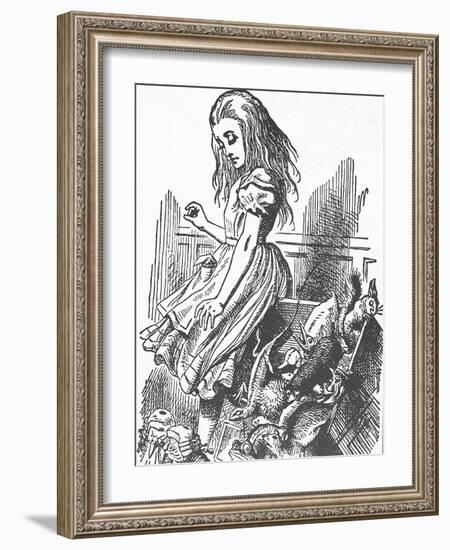 Carroll, Lewis (1832-1898). English Writer, Mathematician and Photographer. Alice's Adventures in W-John Tenniel-Framed Giclee Print