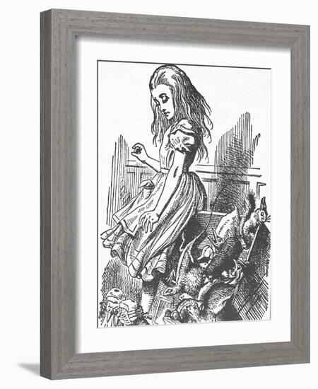 Carroll, Lewis (1832-1898). English Writer, Mathematician and Photographer. Alice's Adventures in W-John Tenniel-Framed Giclee Print