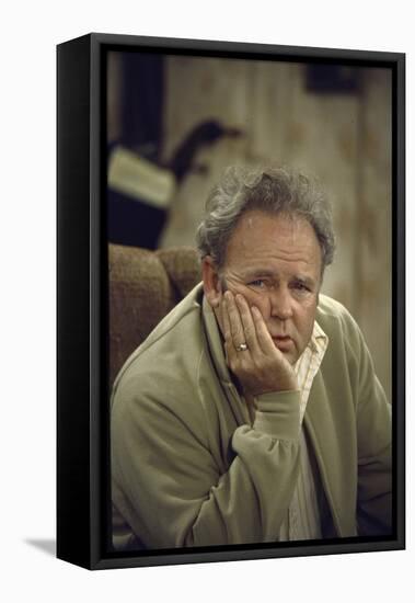 Carroll O'Connor Posing as Archie Bunker in TV Series All in the Family-Michael Rougier-Framed Premier Image Canvas