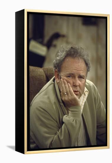 Carroll O'Connor Posing as Archie Bunker in TV Series All in the Family-Michael Rougier-Framed Premier Image Canvas