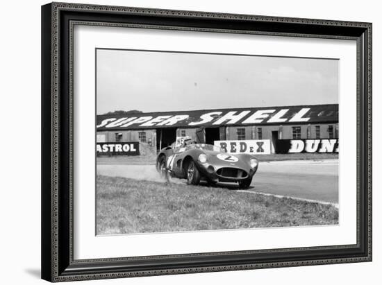 Carroll Shelby Driving Aston Martin Dbr1, Tt Race, Goodwood, Sussex, 1959-Maxwell Boyd-Framed Photographic Print