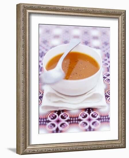 Carrot and Tomato Soup with Pepper-Maja Smend-Framed Photographic Print