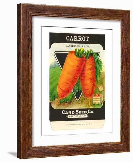 Carrot Seed Packet-null-Framed Art Print