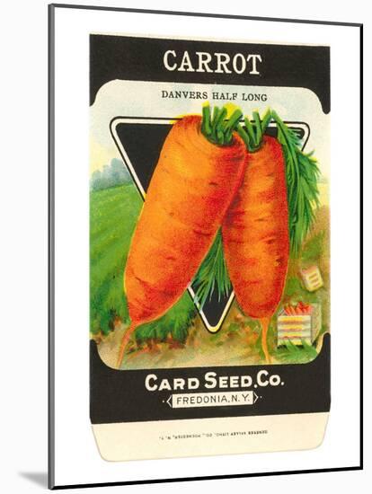 Carrot Seed Packet-null-Mounted Art Print