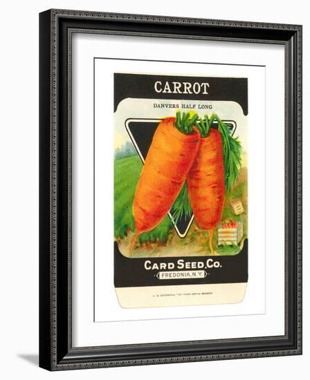 Carrot Seed Packet-null-Framed Art Print