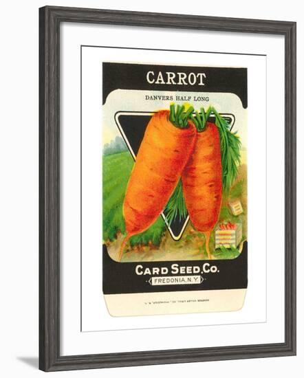 Carrot Seed Packet-null-Framed Art Print