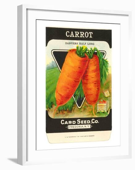 Carrot Seed Packet-null-Framed Art Print