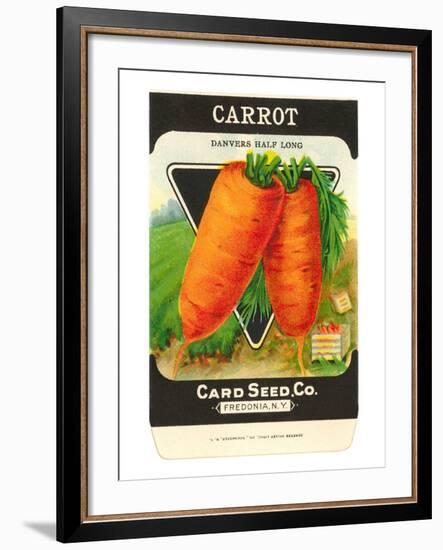 Carrot Seed Packet-null-Framed Art Print