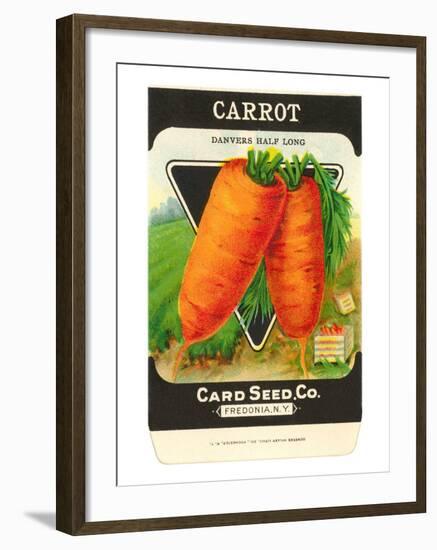 Carrot Seed Packet-null-Framed Art Print