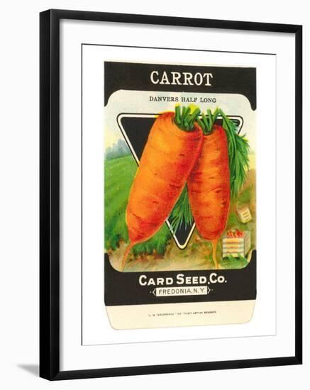 Carrot Seed Packet-null-Framed Art Print