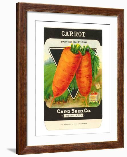 Carrot Seed Packet-null-Framed Art Print