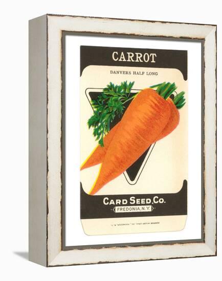 Carrot Seed Packet-null-Framed Stretched Canvas