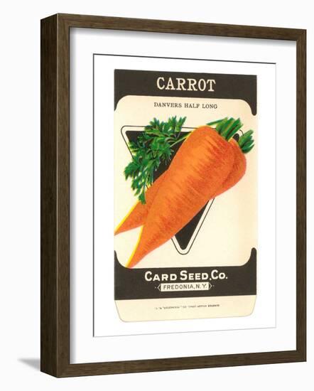 Carrot Seed Packet-null-Framed Art Print