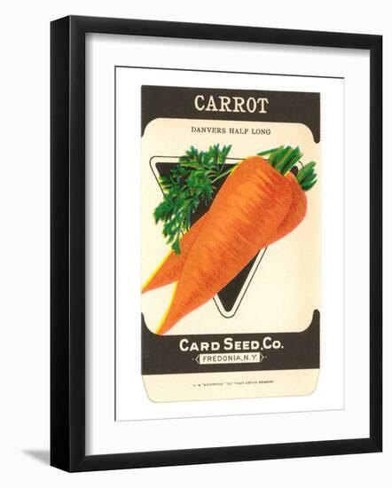 Carrot Seed Packet-null-Framed Art Print