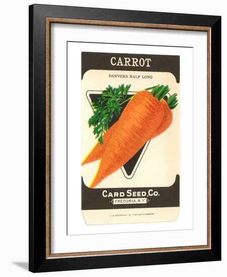 Carrot Seed Packet-null-Framed Art Print