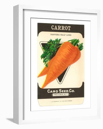 Carrot Seed Packet-null-Framed Art Print