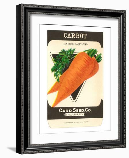 Carrot Seed Packet-null-Framed Art Print