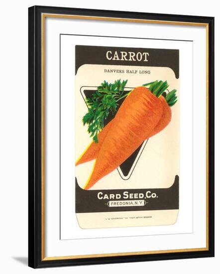 Carrot Seed Packet-null-Framed Art Print